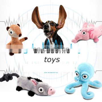 Fancy lovely AFP ultrasonic no disturbing cute plush dog training pet toy