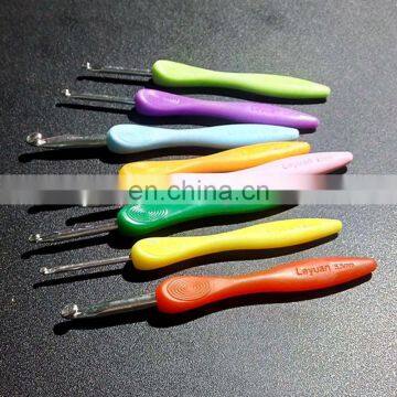 Knitting Tool Sweater Needle New Color Plastic Handle Aluminum Crochet Fingerprint Handle Needle Hooks photo-4
