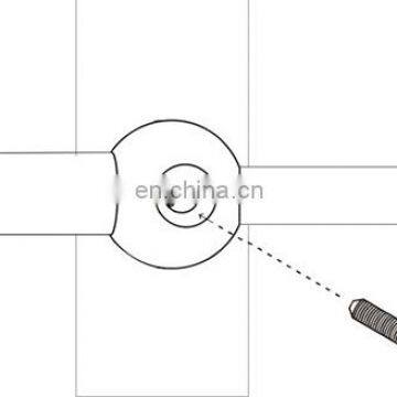 Balustrade Round Crossbar Holder and Connector for Pipe Railing photo-5