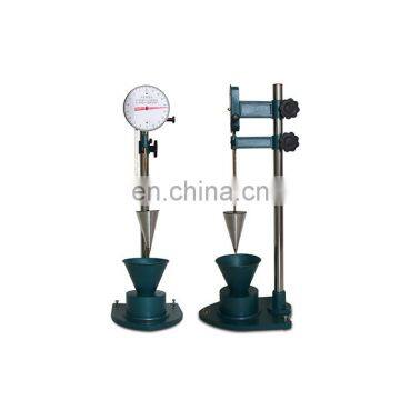 Manual cement mortar cone penetrometer for testing mortar consistency