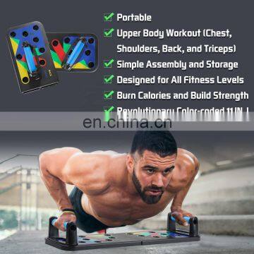 Fashion ABS/TPR Push-ups on the Ground Gym Bracket Board Home Training Exercise Portable Bar Push Ups Table photo-5
