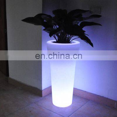 Decoration Plastic Furniture Led Lighting Flower Pot Planter Vase photo-3