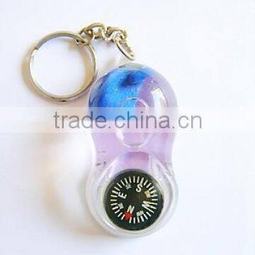 Plastic Round Shape Keychain, Acrylic Fish Inside Keychain photo-3