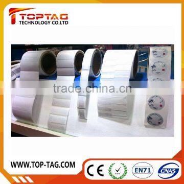 Washable RFID HF NFC paper sticker label tag / smart tag paper rolls