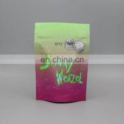 Custom Printed Smell Proof Child Resistant Packaging Pouch Soft Touch Matt 1 Pound lb 7g Mylar Gummies Bag for Cbd Flower Cookie photo-3