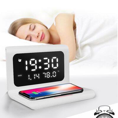 Electronic Desk Calendar Clock Wireless Charger is Suitable for Smart Phones With Wireless Charging Function photo-4