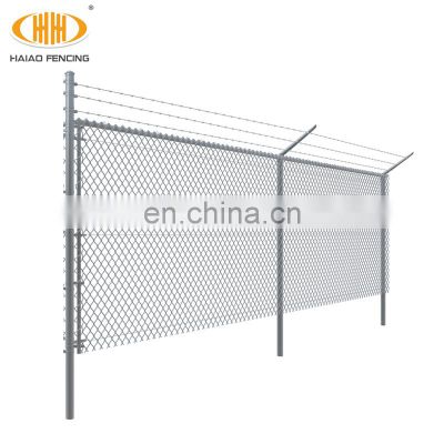 Heavy duty football pitch fence galvanized chain link fence wire for sale