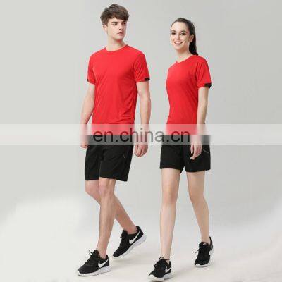 Wholesale Unisex Plain Dyed Custom Logo Quick Dry Polyester T Shirt photo-2