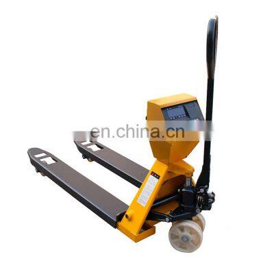 Electronic scale pallet truck hand top electronic weight digital display pallet scale