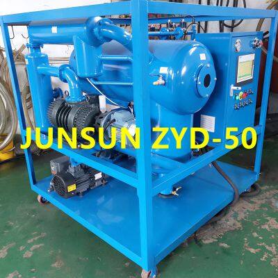 Genuine ZYD-50 Transformer Oil Dehydration Insulating Oil Filtration Dielectric Fluid Purifier