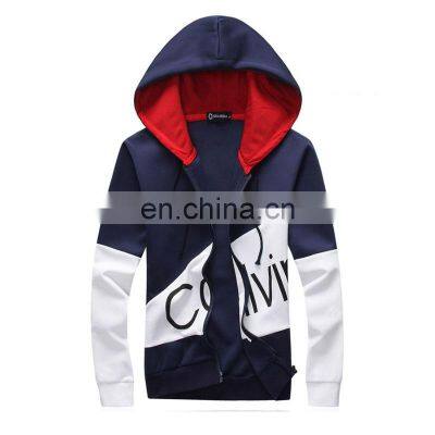 Wholesale custom spring and autumn men's sweater suit cardigan hooded sports slim baseball uniform casual jogging jacket