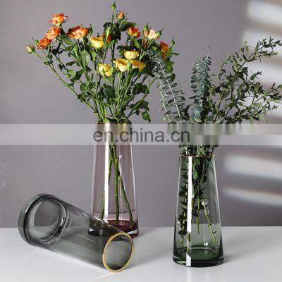 China Professional Manufacturer Custom OEM ODM Clear Glass Flower Vase