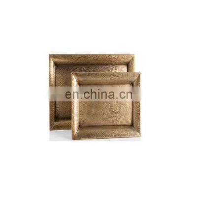 rectangle brass plated tray sets