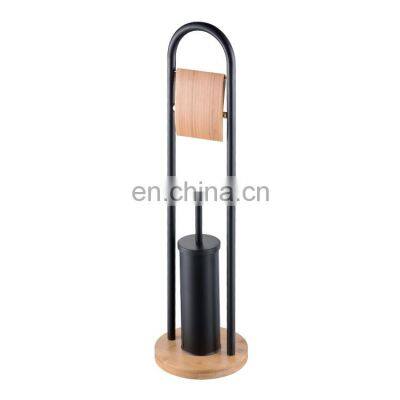 European Style Bamboo Bathroom Accessories Set and Bathroom Accessories in Black Complete Bathroom Accessory Set photo-5
