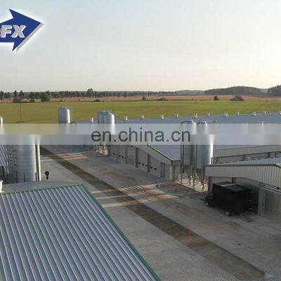 Prefabricated Steel Structure Poultry Farm Building Shed Chicken Broiler House Design for sale