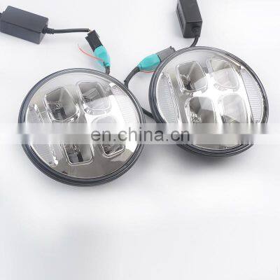 Motorcycle Car Round Led Projector Headlight for Jeep Wrangler JK photo-3