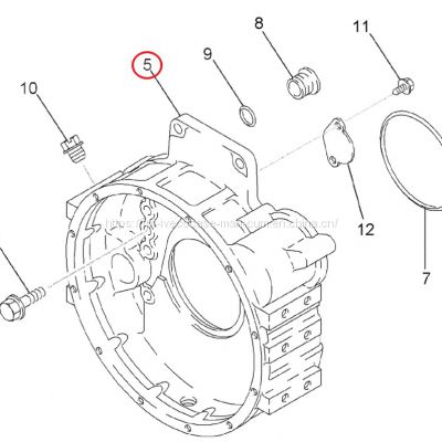 Cummins 6CT FLX3010 flywheel cover J906689