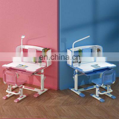 Height Adjustable Table and Chair Modern Writing Home Drawing Ergonomic Children Study Table Set With Storage Drawer photo-2