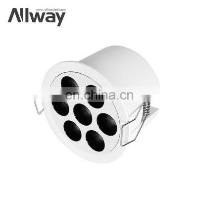 ALLWAY Commercial Surface Recessed Small Spotlight Wall Indoor 6w 12w Led Downlight Recessed