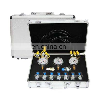 3  PCS test hoses 8 PCS test points 3 PCS pressure gauges hydraulic pressure gauge test kit for Excavator