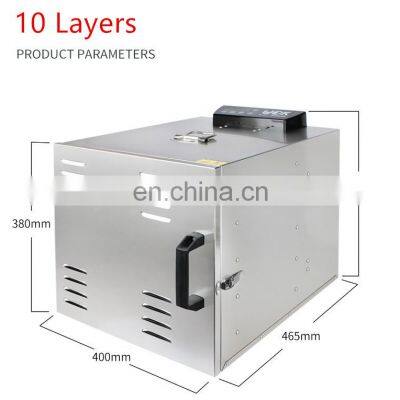 8 Trays Large Food Dehydrator Pet Snacks Dehydration Dryer Fruit Vegetable Herb Meat Drying Machine Stainless Ste photo-3