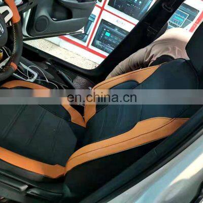 HFTM Chinese Factory Price Directly Sale SUV Black Pink Red Brown Begge Blue Black Fashion Yellow Leather Durable Seat Cover photo-4