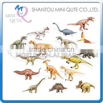 Mini Qute 16 in 1 Dinosaur World building block 3d paper puzzle model cardboard jigsaw puzzle game educational toy NO.B368-18