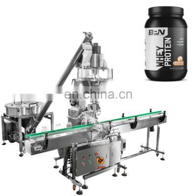 Multi-function economic disinfection washing detergent powder filling machine line