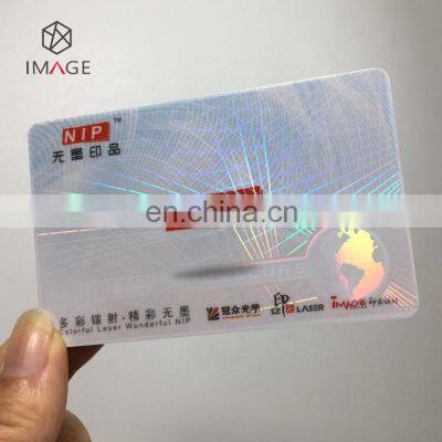 Clear Transparent Hologram Overlay Sticker for VIP Cards and ID Cards