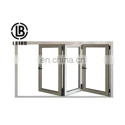 Aluminum two side folding windows fashion style modern fashion style