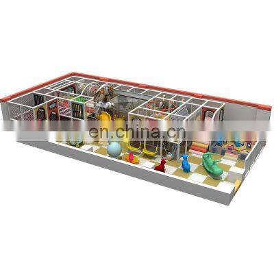 China professional supplier kids play plastic indoor playground park with slide