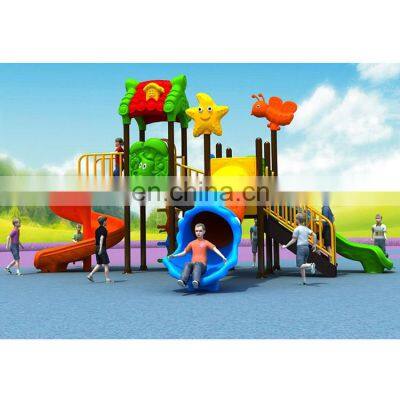 Attractive commercial plastic children outdoor games playground equipment