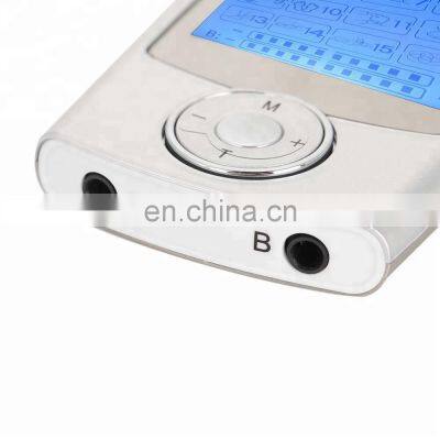 Pain Relief Purpose Portable Mini Electronic Pulse Electric Massager 16modes AB Channel Mini Ems Tens Unit photo-3