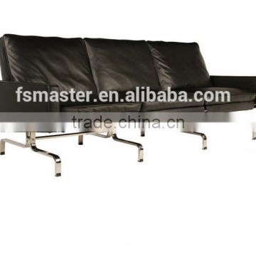 Famous Luxury Poul Kjaerholm PK31 sofa 3 seat leather sofa replica