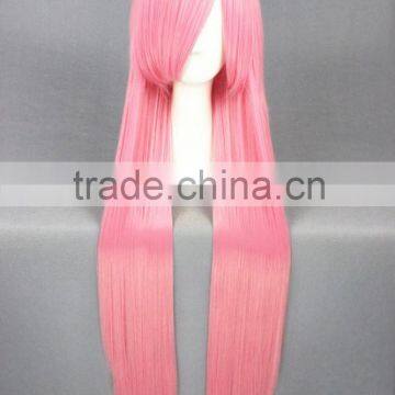 High Quality 100cm Long Straight Kuroko No Basketball Cosplay Hair Wigs Momoi Satsuki Pink Synthetic Anime Wig Party Wig photo-2