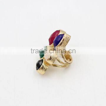 Hotting Sale Jewelry Ring With Colorful Resin Flower/Wedding Ring For Women photo-2