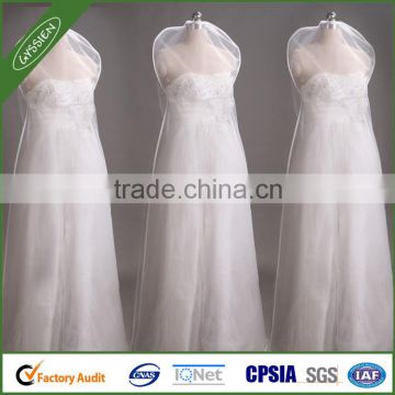 glass yarn dust wedding dress lengthened transparent