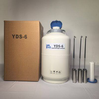 Liquid Nitrogen Tank of Cryopreservation Animal Semen Apply to Agriculture Husbandry 6L photo-2