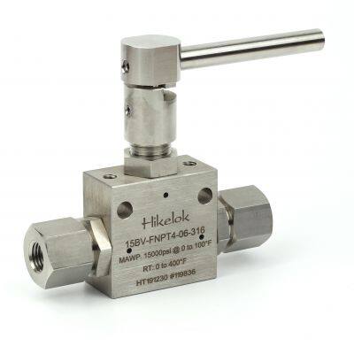 Ultrahigh pressure 15000 psi HiP Autoclave Butech type 1/4'' 3/8'' OD Fnpt ball valve full bore ball valve