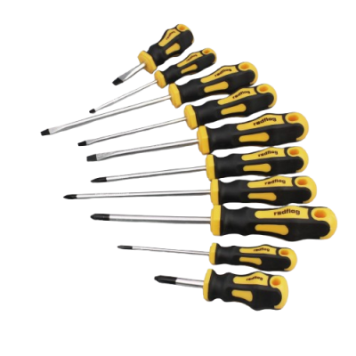 10PCS Repair Tool Set-Magnetic Screwdriver Kit With Phillips and Flat Head, Non-Slip Handle, Screwdriver Tool Set @ Workiotools photo-2