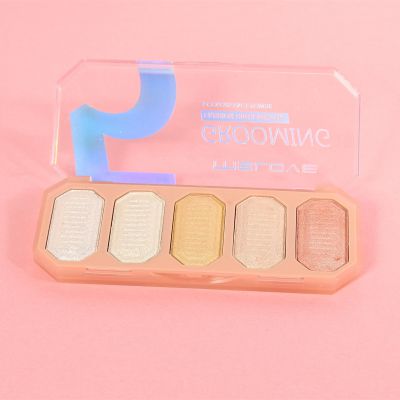 OEM Make up Blusher Palette With High Lighter Cosmetic Face Powder Blusher on Cheeks Bronzer Powder Highlighter Manufacturer photo-2