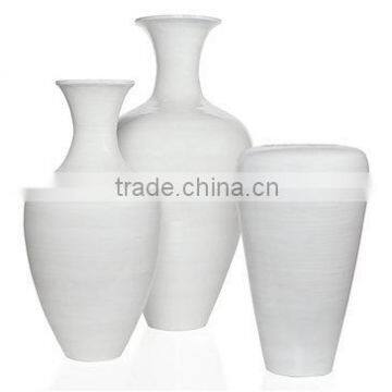 High quality best selling eco friendly spun white lacquer bamboo vase in Viet Nam