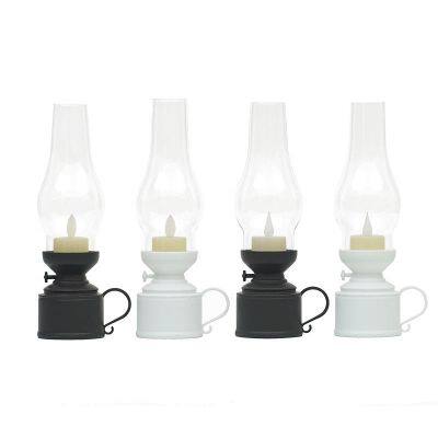 Battery Operated Retro Lamps, LED Kerosene Effect for Christmas & Halloween Decoration photo-2