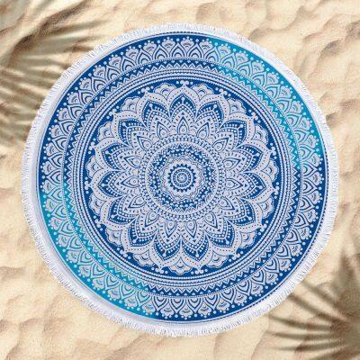 PRINTED MICROFIBER ROUND BEACH TOWELS EXPORTER
