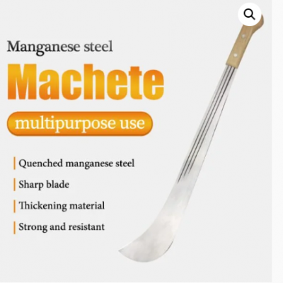 High Manganese Steel Machete, Sharp & Durable Multipurpose Cutting Tool for Agriculture