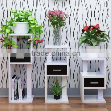 Wholesale Solid Wood Flower Balcony /pine Wood Display Shelf photo-2