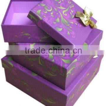 Luxury Wedding favor box with bowknot