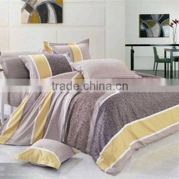 Pigment Print Geometry Bedding Cotton Duvet Cover Bed Set