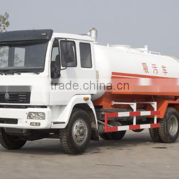 2015 shocking price SINOTRUK howo vacuum sewage suction truck sewage truck