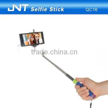360 Degree Rotating Wire Selfie Stick ,monopod With Cable for Smart Phones QC16 photo-2